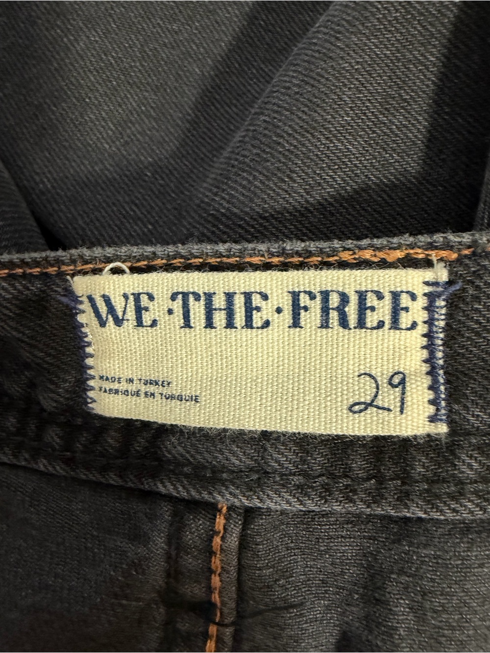WE THE FREE Black Boot Cut Jeans Frayed Hem size 29 - Picture 3 of 5